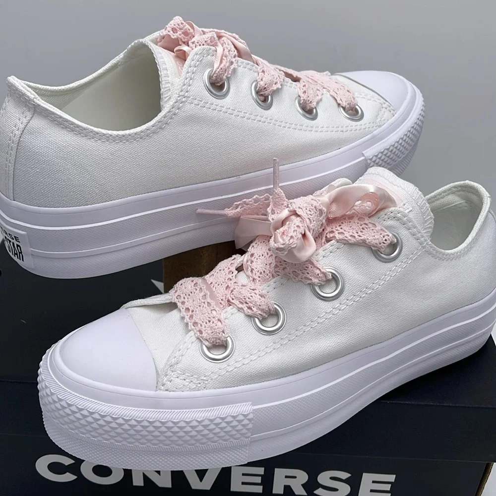 Converse WMNS A14830C CTAS LIFT OX
WHITE/WHITE/BLUSH HUSH Platforms Sneakers - Picture 10 of 16